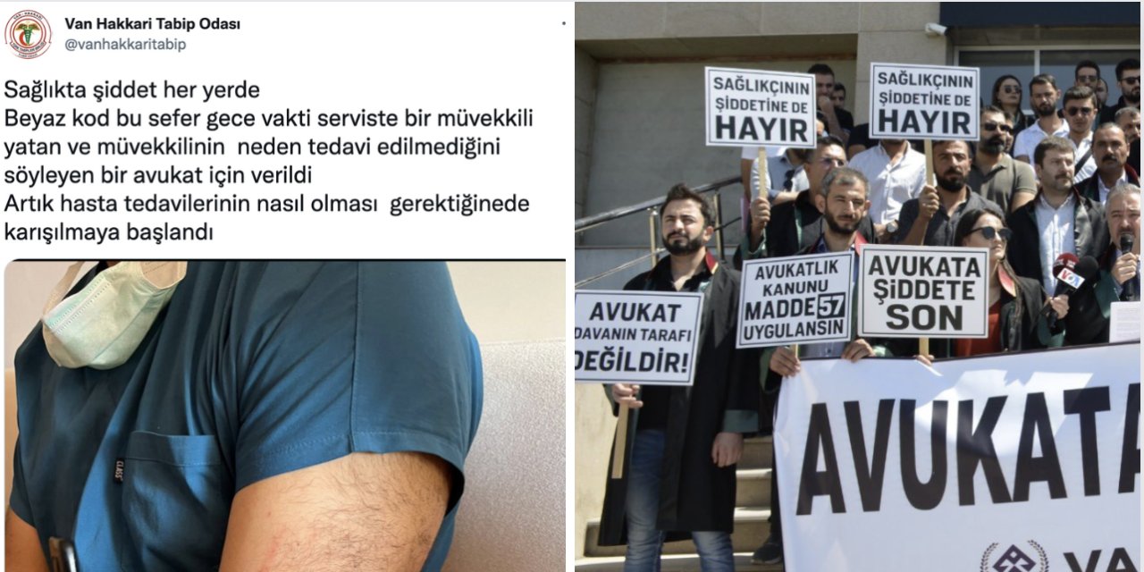 Van'da avukatlarla doktorların 'şiddet' tartışması