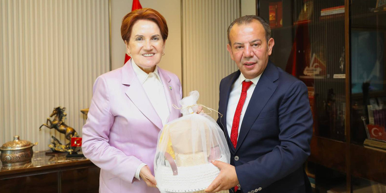 CHP'den ihracı istenen Tanju Özcan Meral Akşener'i ziyaret etti