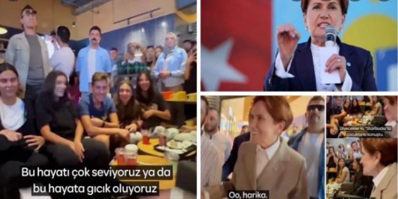 Meral Akşener 'baskın basanındır' dedi,  Starbucks'a gitti