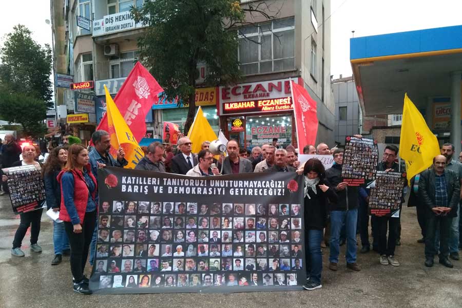 Ankara Gar katliamını protesto eden EMEP yöneticilerine 6.5 yıl sonra dava