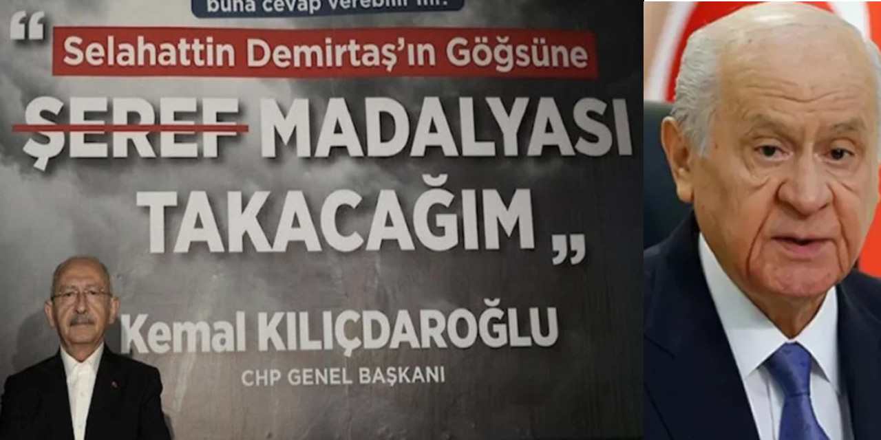 Bahçeli, Kılıçdaroğlu'nu hedef gösterdi: 'Afişin önünde poz vermesi meydan okumaktır; zamanı geldiğinde hesap soracağız'