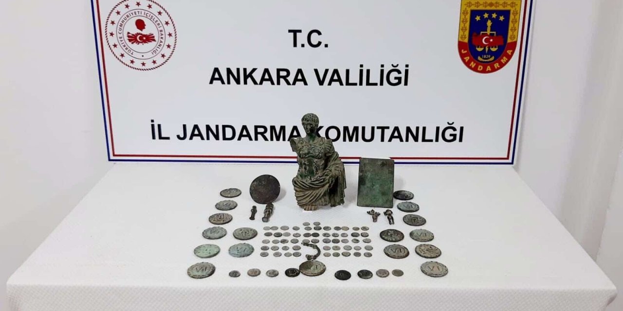 Tarihi eserleri 2,5 milyon liraya satmak isteyen 2 kişi tutuklandı