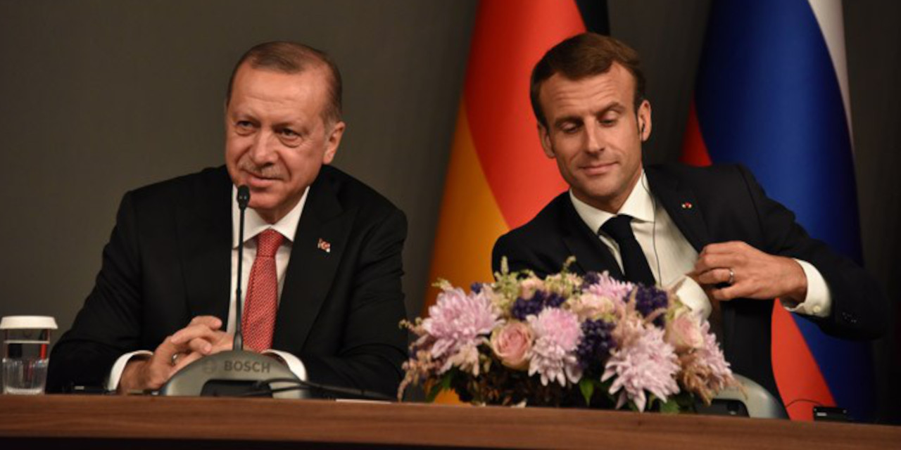Erdoğan Macron görüşmesi başladı