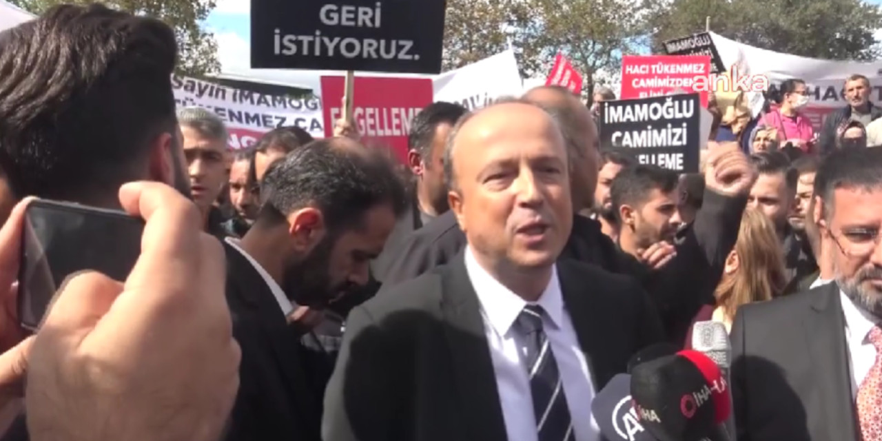 AKP'lilerin 'cami yapımı engelleniyor" eylemine giden Belediye Başkanı: 'Siyasi rant elde etmeye çalışıyorlar