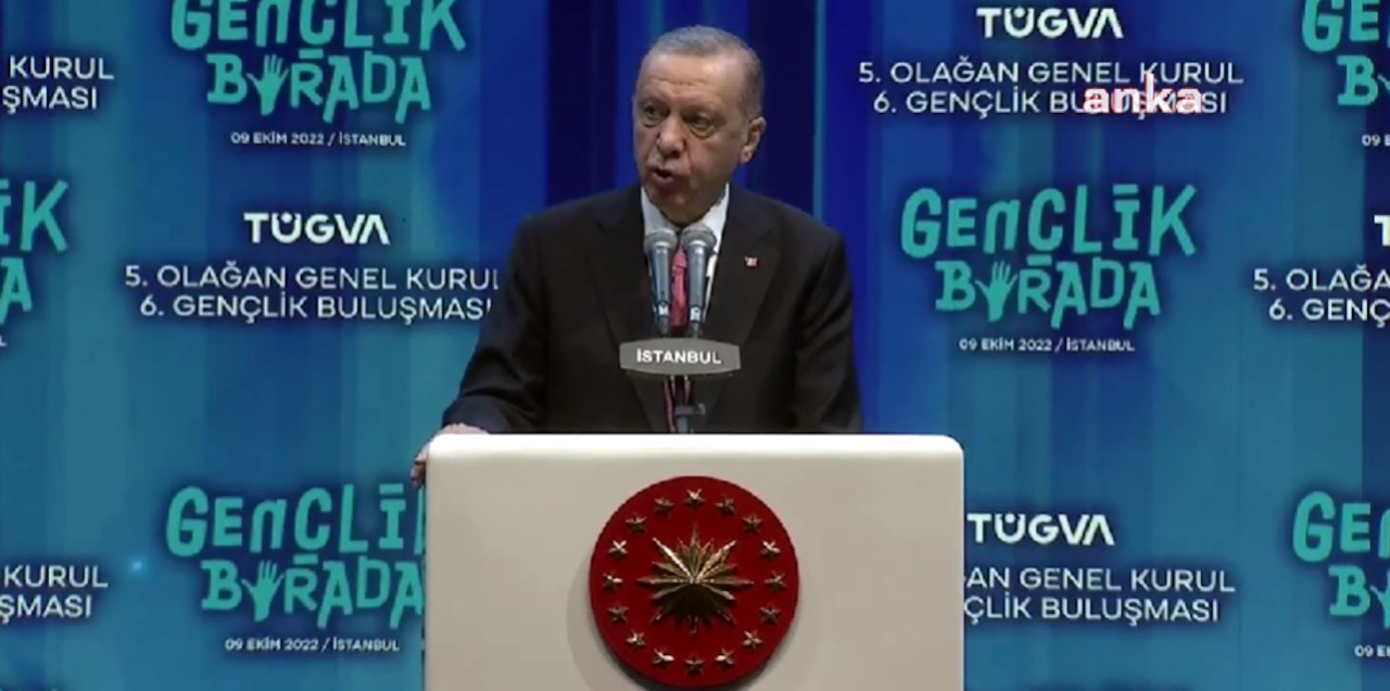 Erdoğan TÜGVA'lılara "muhafazakar devrimciler" diye seslendi, "karşımızda düşmanlar var" dedi