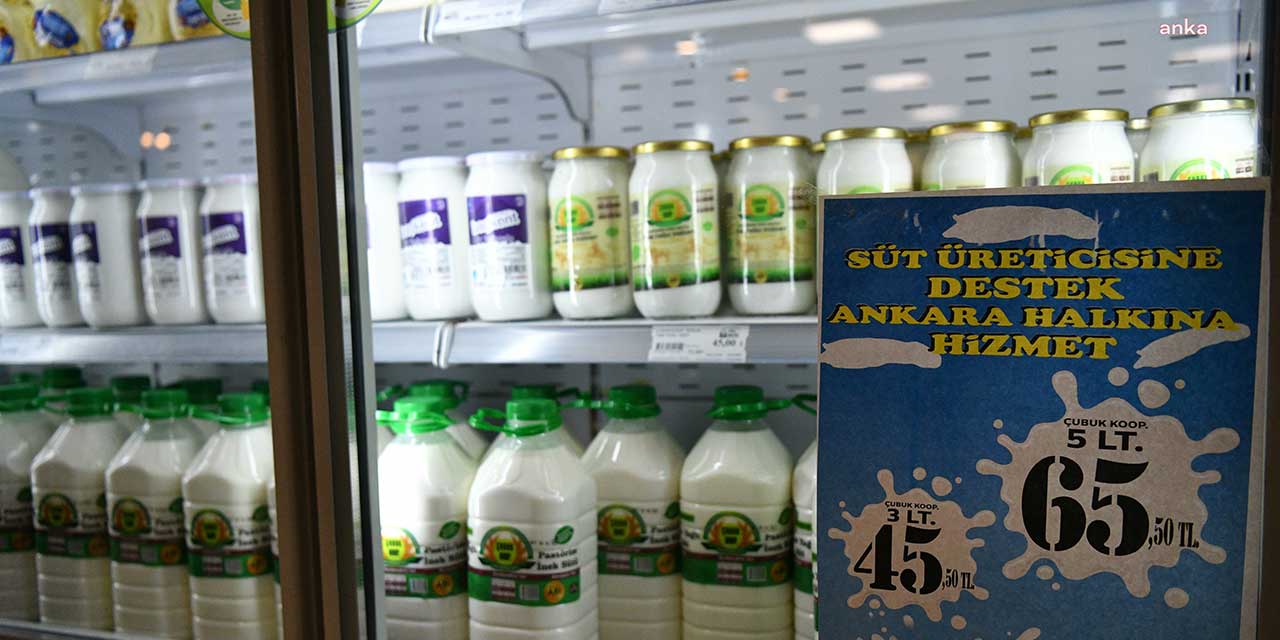 Ankara'da belediyeden indirimli süt satışı