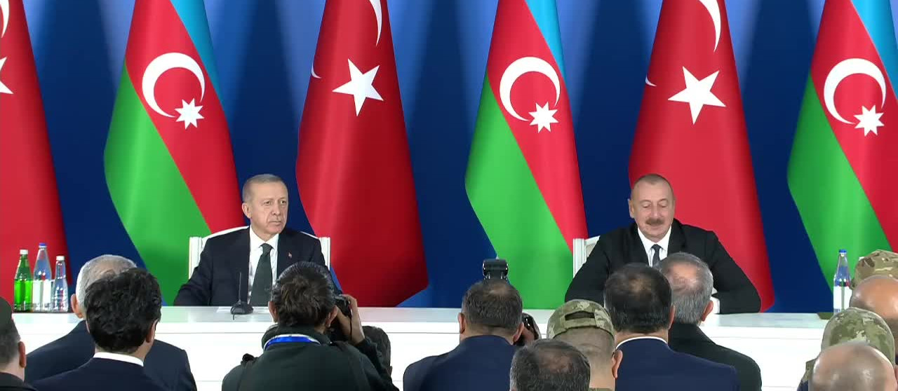 Erdoğan ve Aliyev'den ortak basın toplantısı