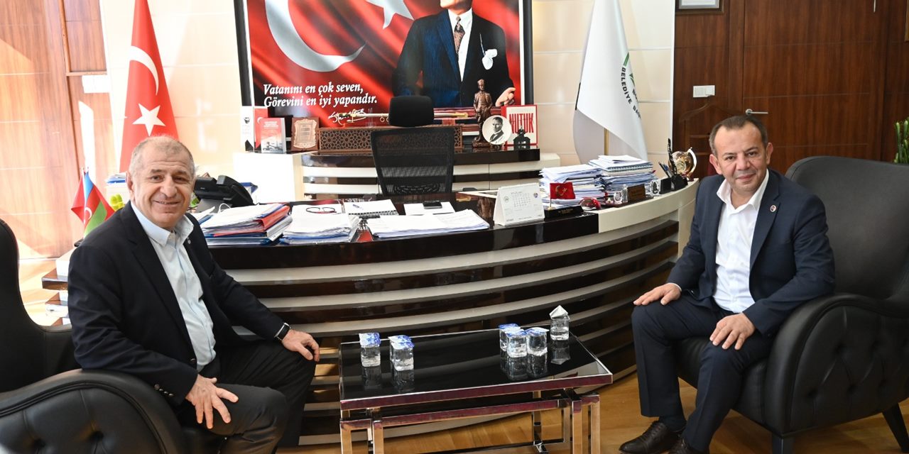 Zafer Partisi lideri Özdağ, Tanju Özcan'ı ziyaret etti