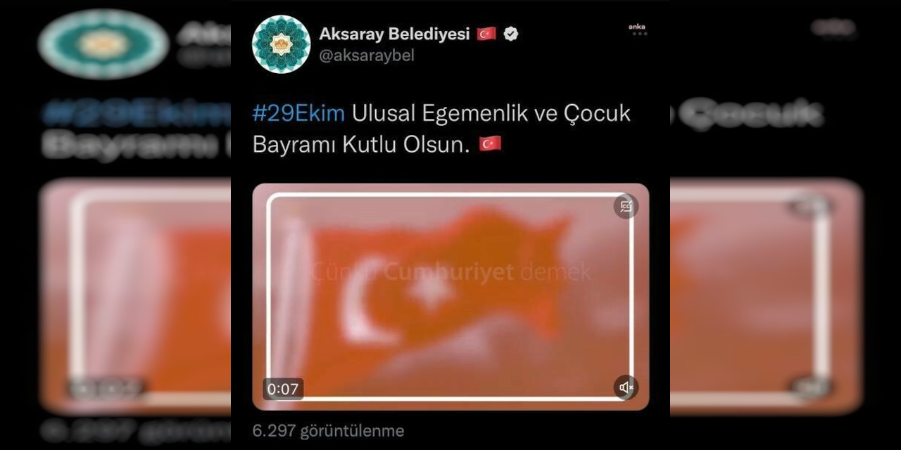 CHP'den Cumhuriyet Bayramı'nı yanlış kutlayan AKP'li belediyeye tepki: 'Namazda gözü olmayanın ezanda kulağı olmaz'