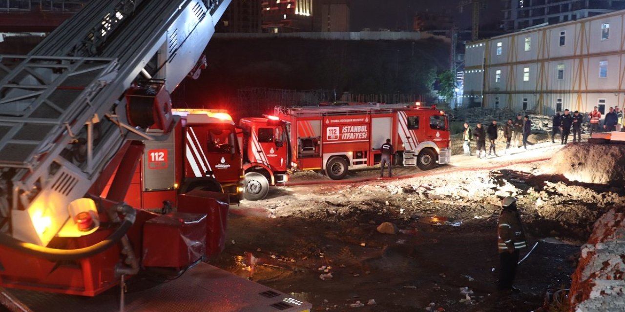 Ümraniye’de işçilerin kaldığı konteynerde yangın: 1 ölü, 3 yaralı