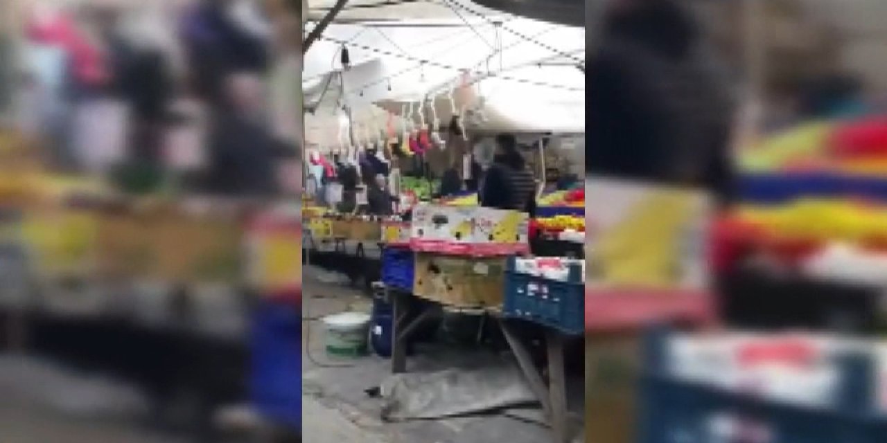 Teksas değil Bağcılar: Sokak ortasında pazarcılardan silahlı kavga