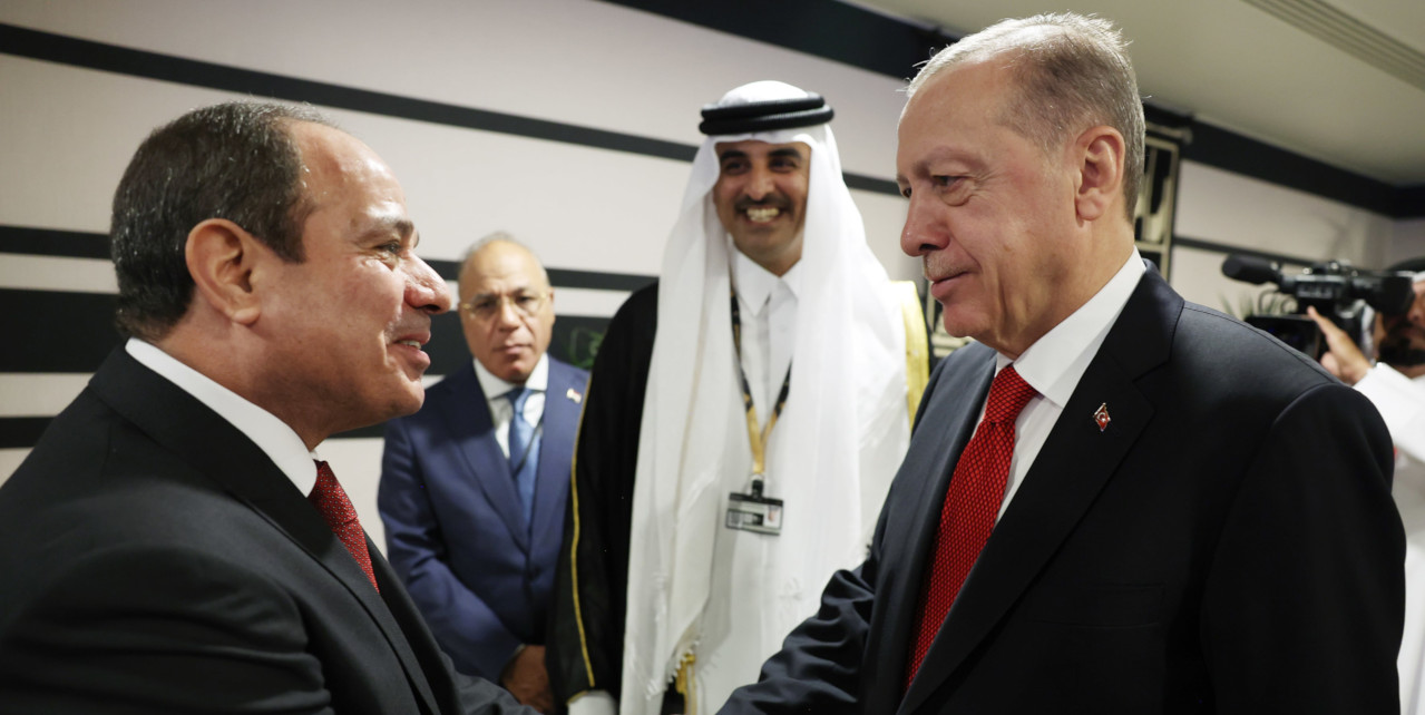 Cumhurbaşkanı Erdoğan, Katar’da Sisi ile de görüştü