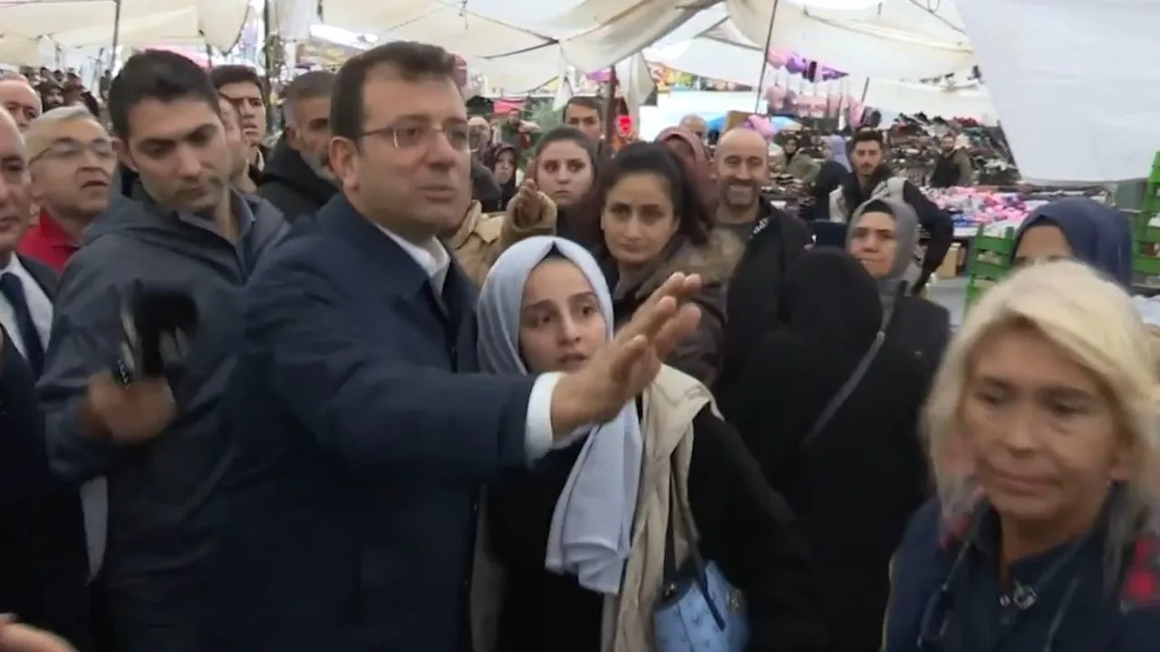 Şiddet gören kadın pazarda İmamoğlu'ndan yardım istedi: Başkanım bana vuruyor