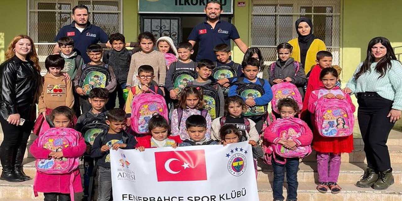 Fenerbahçeli futbolculardan doğudaki beş okula yardım
