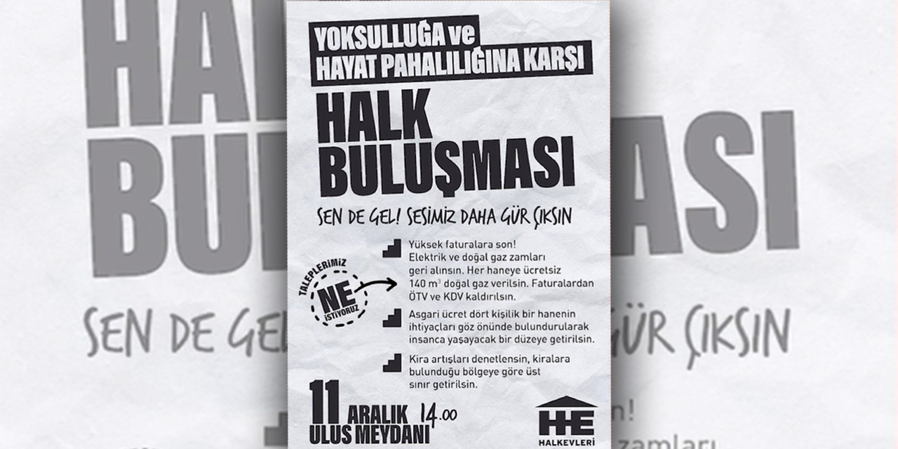 Halkevleri Ankara'daki 'Halk Buluşması'na çağırdı; taleplerini sıraladı