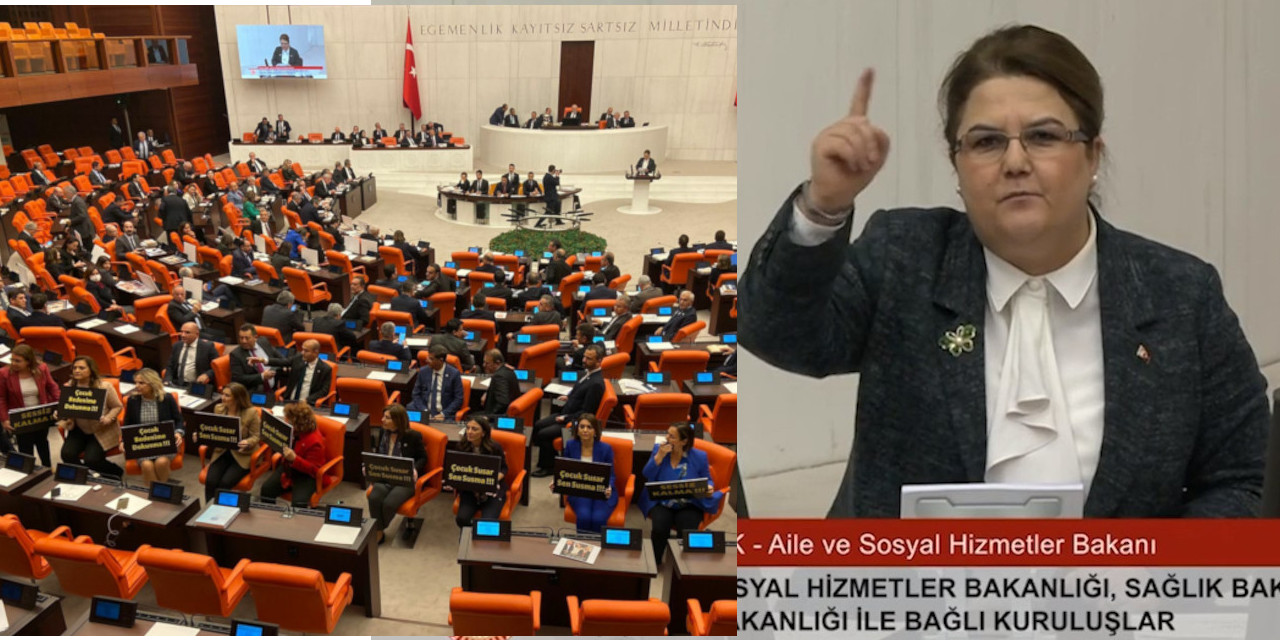 Muhalefet konuşurken sırtını dönünce Bakan Yanık sinirlerine hakim olamadı