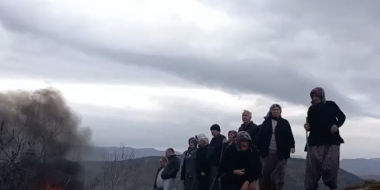 Çambükü'nün ağaç nöbeti:  Gazi olan çocuk toprağın içinden ağaçlarını çıkartmaya çalışıyor
