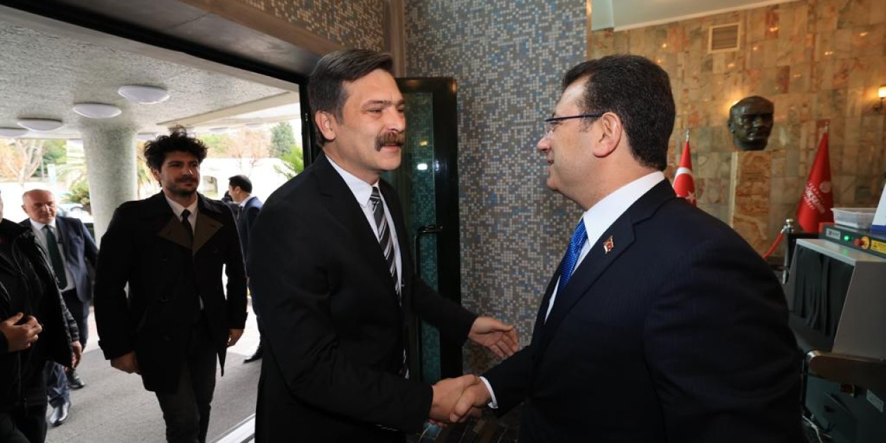 TİP Genel Başkanı Erkan Baş, İmamoğlu’nu ziyaret etti