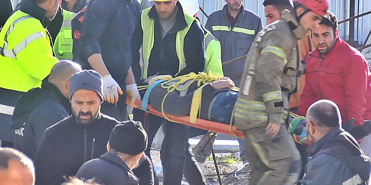 İstanbul'da metro şantiyesinde 3 metreden düşen işçi yaralandı
