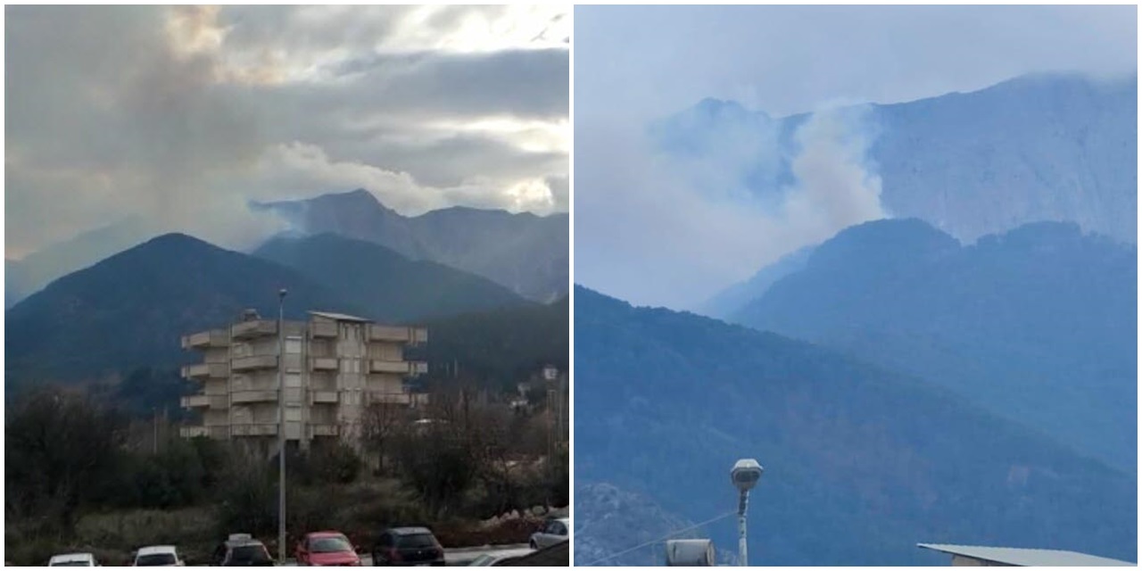 Denizli'de orman yangını: Rüzgar müdahaleyi güçleştiriyor