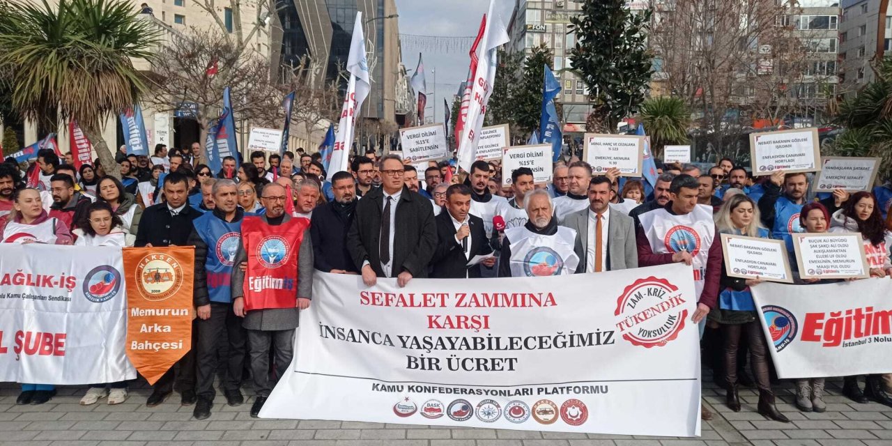 Memurlar iş bırakma eyleminde: Hak kayıplarını geri alana kadar mücadele edeceğiz