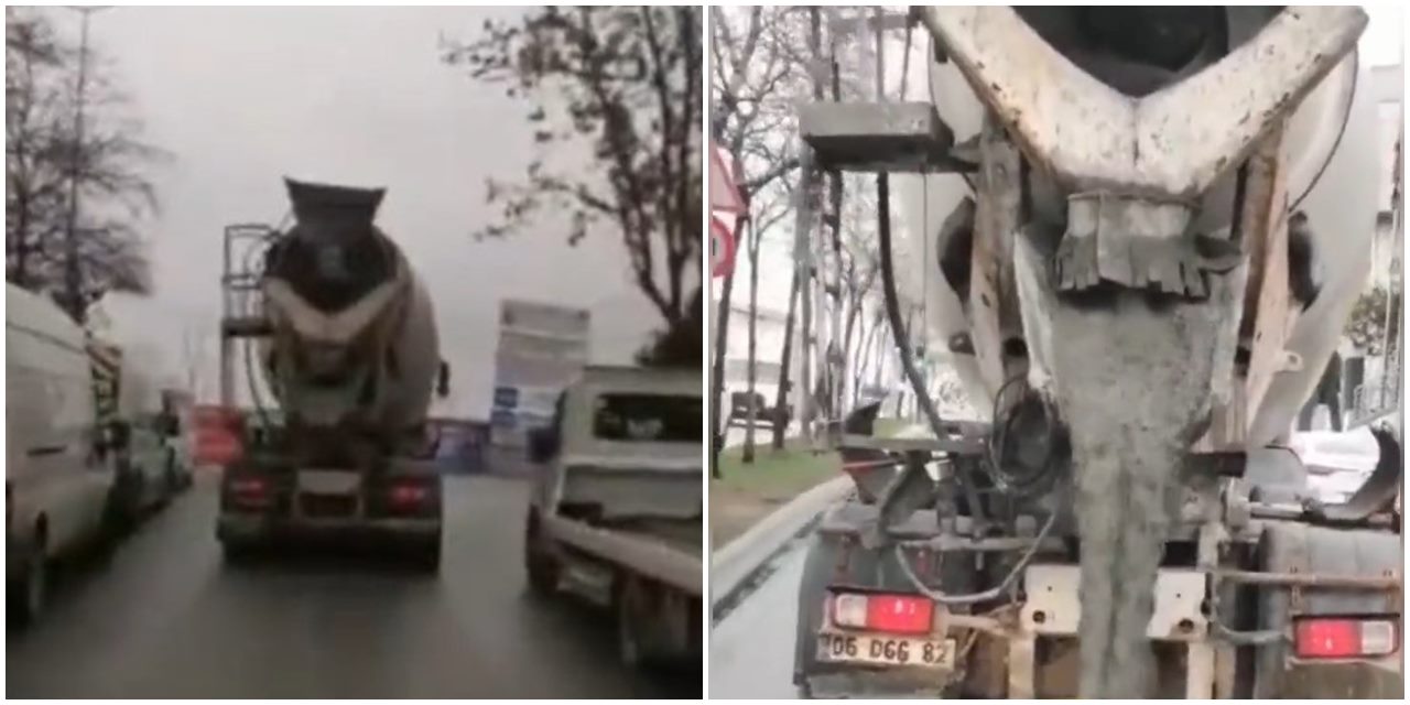 Hem ambulansa yol vermedi, hem yoluna beton döktü