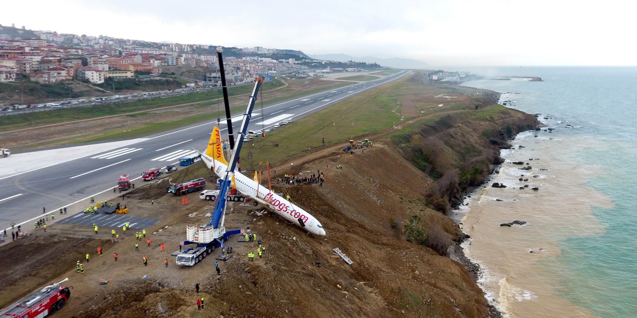 Trabzon Havaalanı'nda kıyı erozyonu tehlikesi