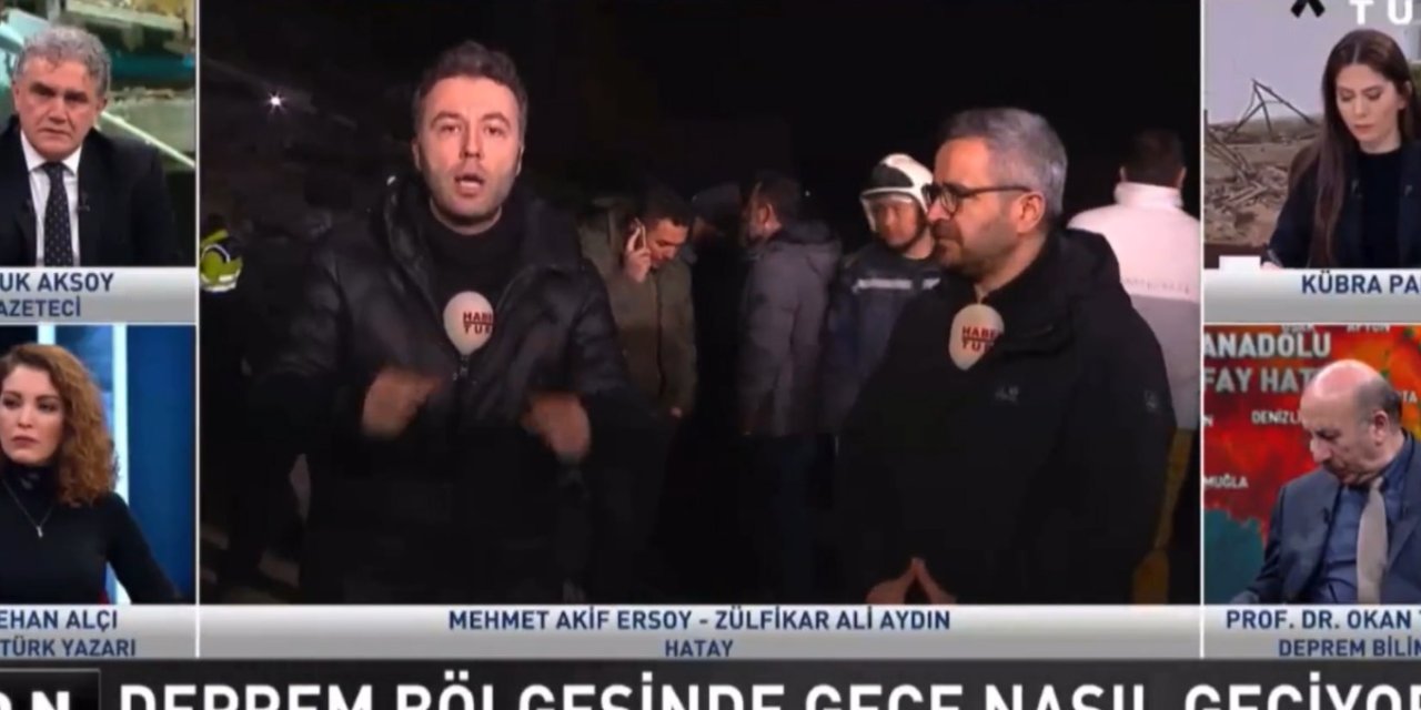 Muhabirler Hatay'da isyan etti: Enkaz çalışmalarında aydınlatma eksiği olduğu ortaya çıktı, utanarak yürüdüm dedi