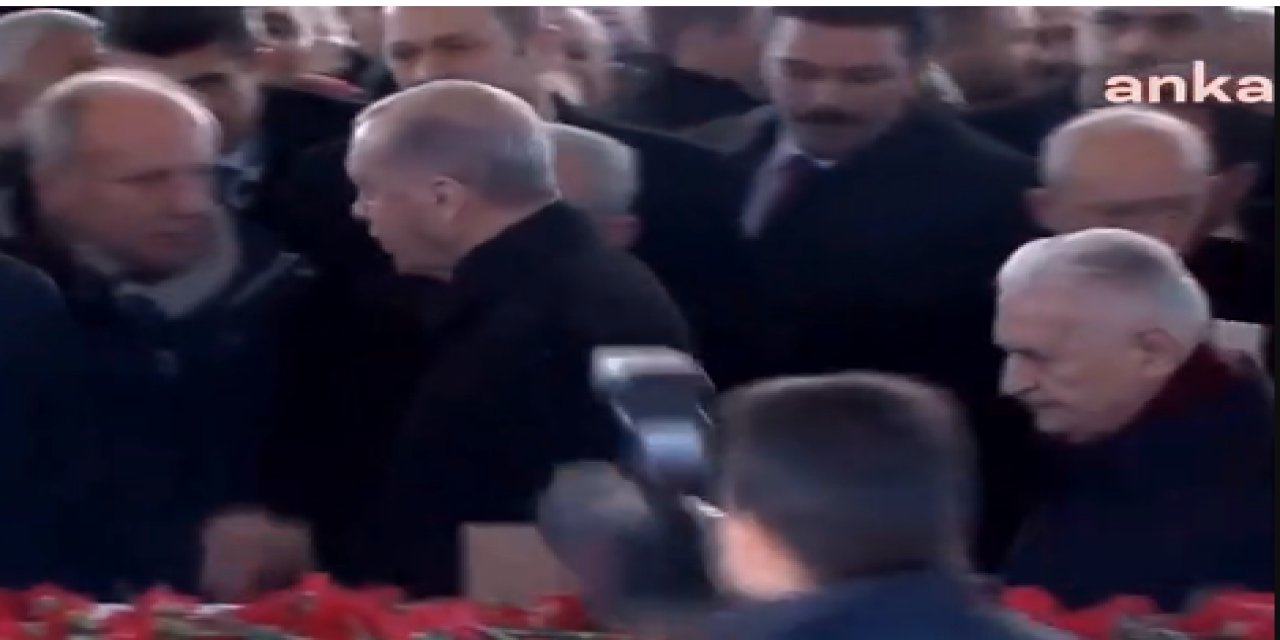 Baykal için törende dikkat çeken anlar: Erdoğan hepsini geçti, İnce'yle tokalaştı