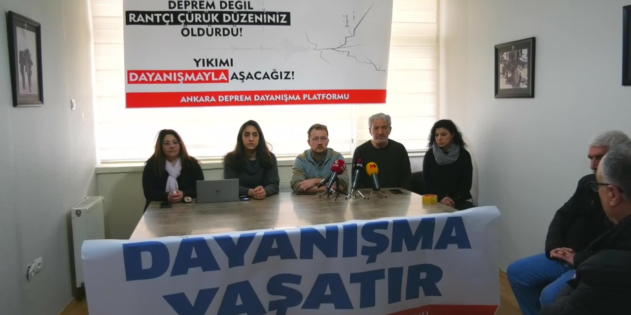 Ankara Deprem Dayanışma Platformu kuruldu: Dayanışmayı büyütelim