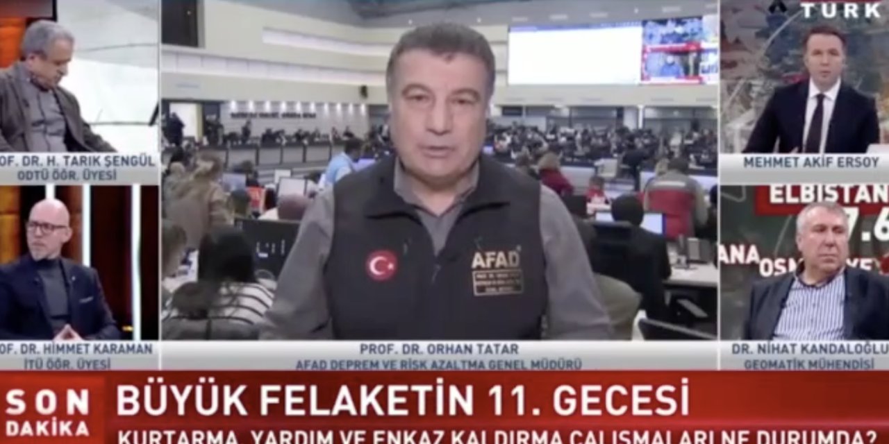 Habertürk yayınında AFAD Müdürü "Geç kalmadık" dedi,  sunucu Mehmet Akif Ersoy  itiraz etti: Biz gittiğimizde müdahale yoktu