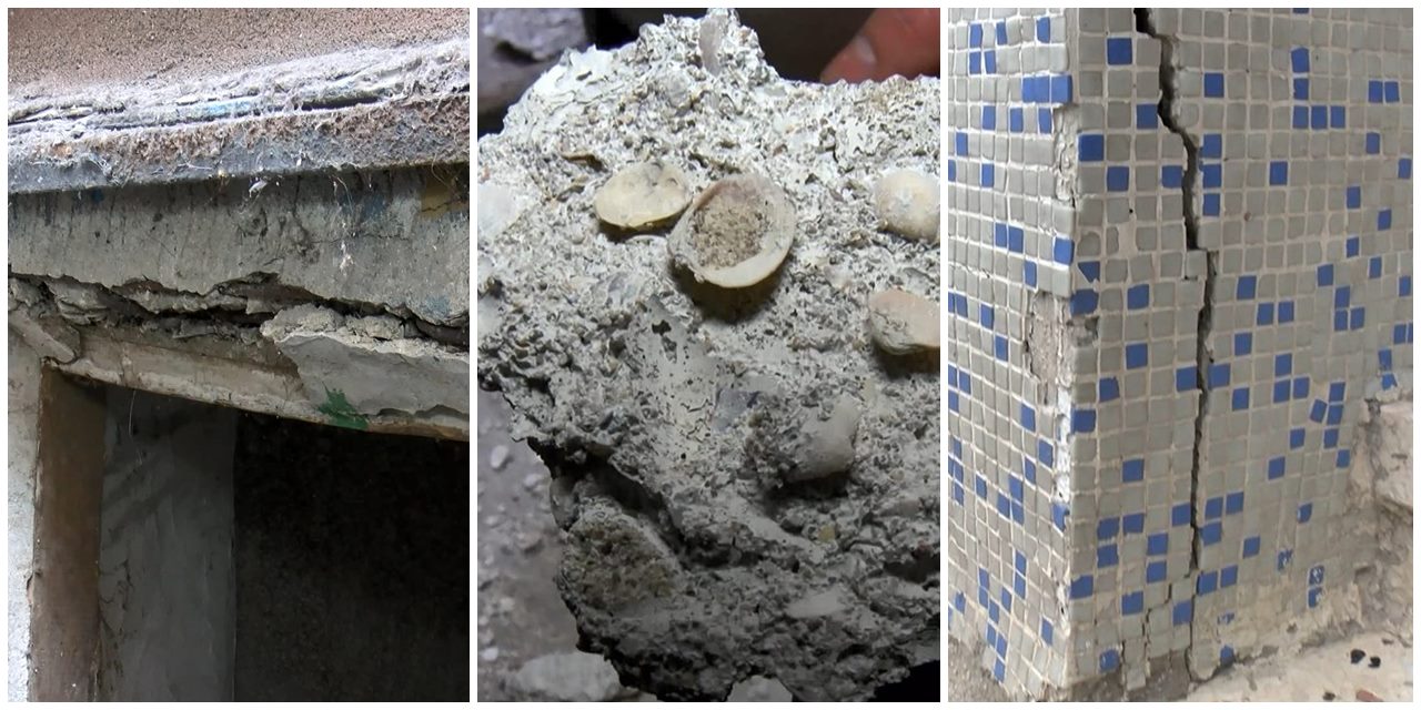 İstanbul'dan bina manzaraları: Duvarlarında çatlaklar var, demirleri dışarı fırlamış