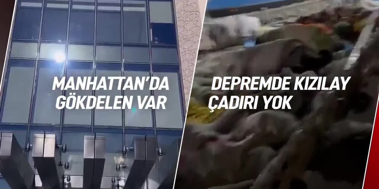 CHP'den AKP'ye videolu eleştiri: Bin odalı Saray var, bir odalı konteyner yok. Saray’da 13 özel uçak var, enkazlar için vinç yok