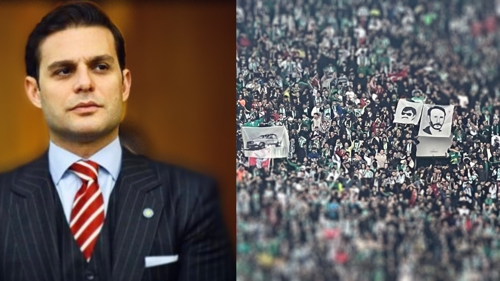 Bursaspor tribünlerindeki Jitem pankartlarına İyi Partili Aslan'dan ve Kavukoğlu'ndan savunma