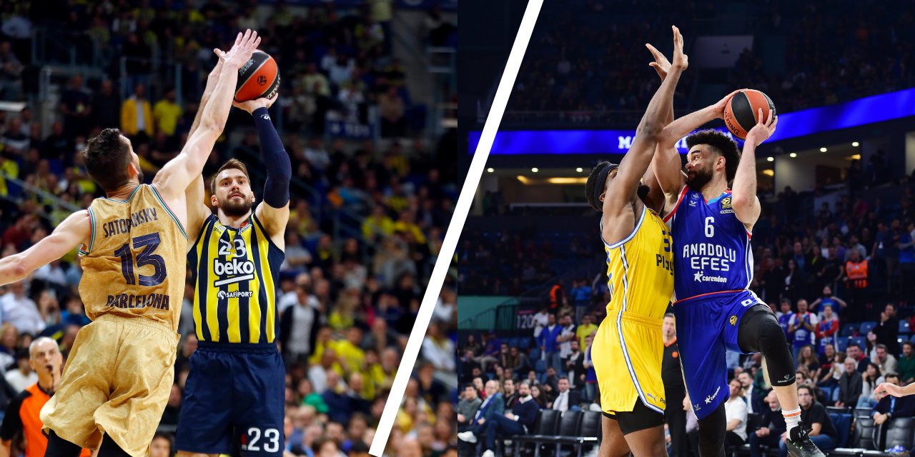 Fenerbahçe 17 sayıdan gelip Barcelona'yı yendi, Efes Maccabi'ye direnemedi