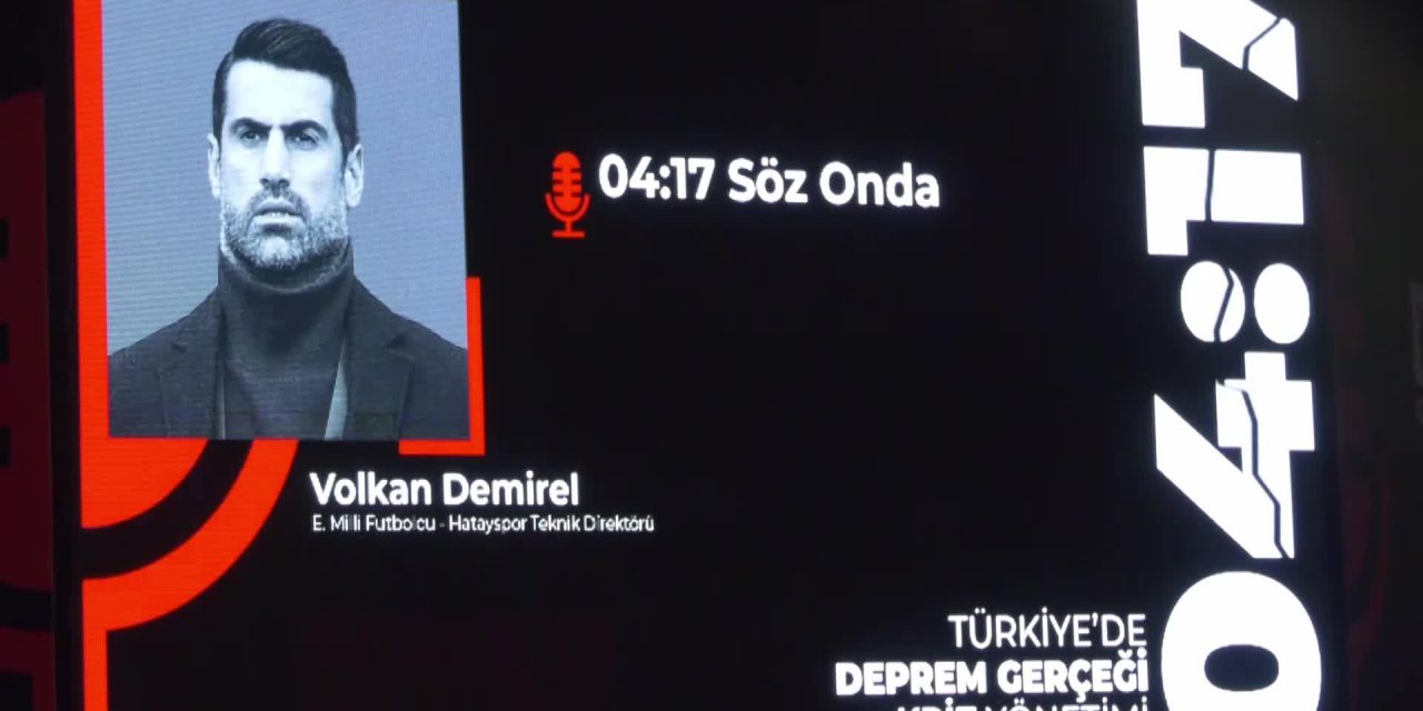Volkan Demirel: Felaketi atlatmak için uğraşıyoruz. Ama ne yazık ki acılarımızı dindirmeye yetmiyor