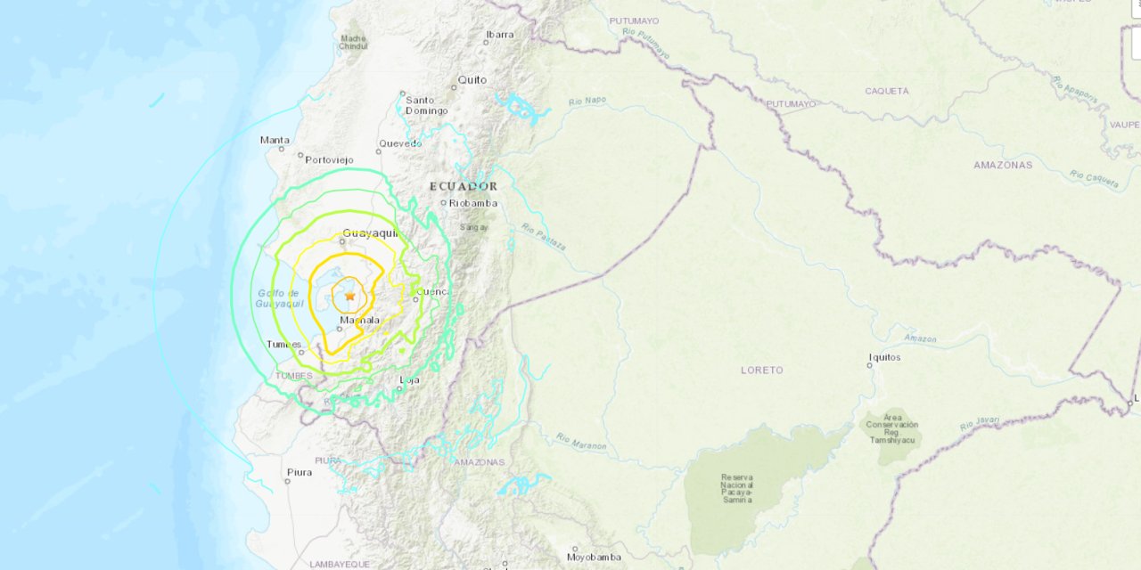 Ekvador'da 6.7 büyüklüğünde deprem