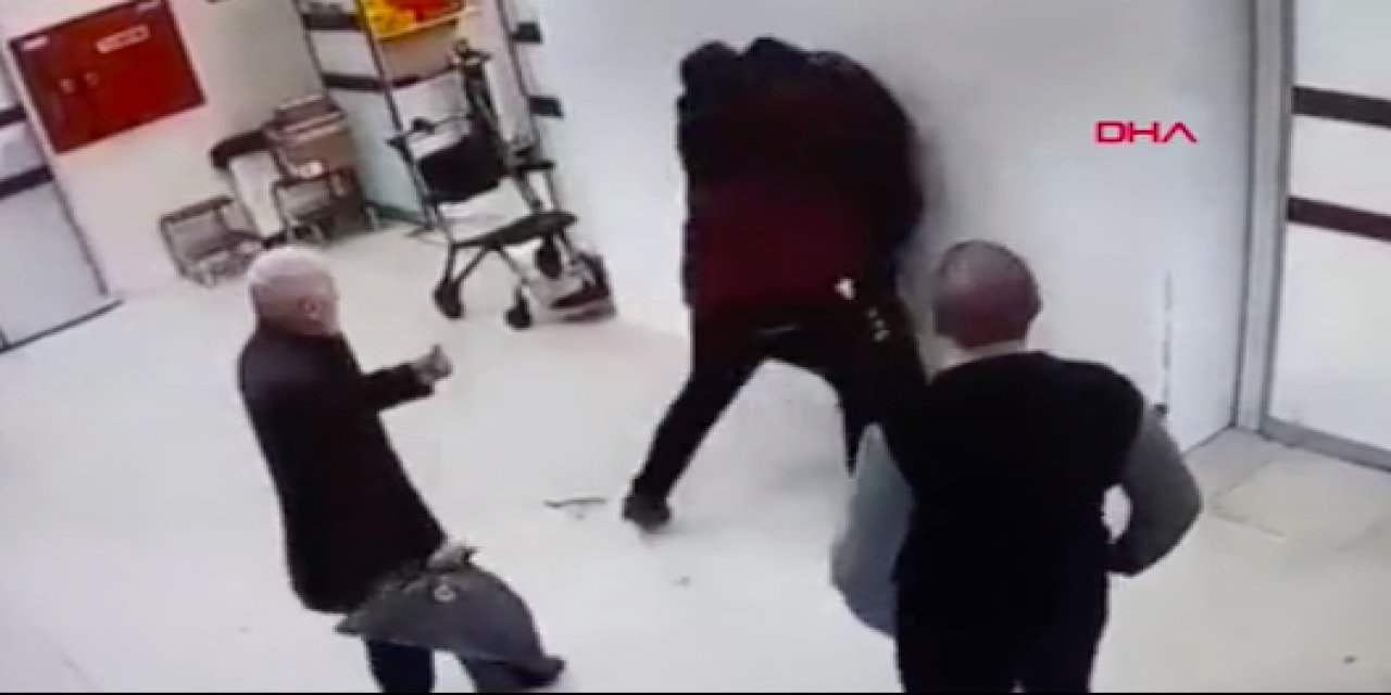 Hastanenin güvenlik görevlisine kırmızı alan saldırısı