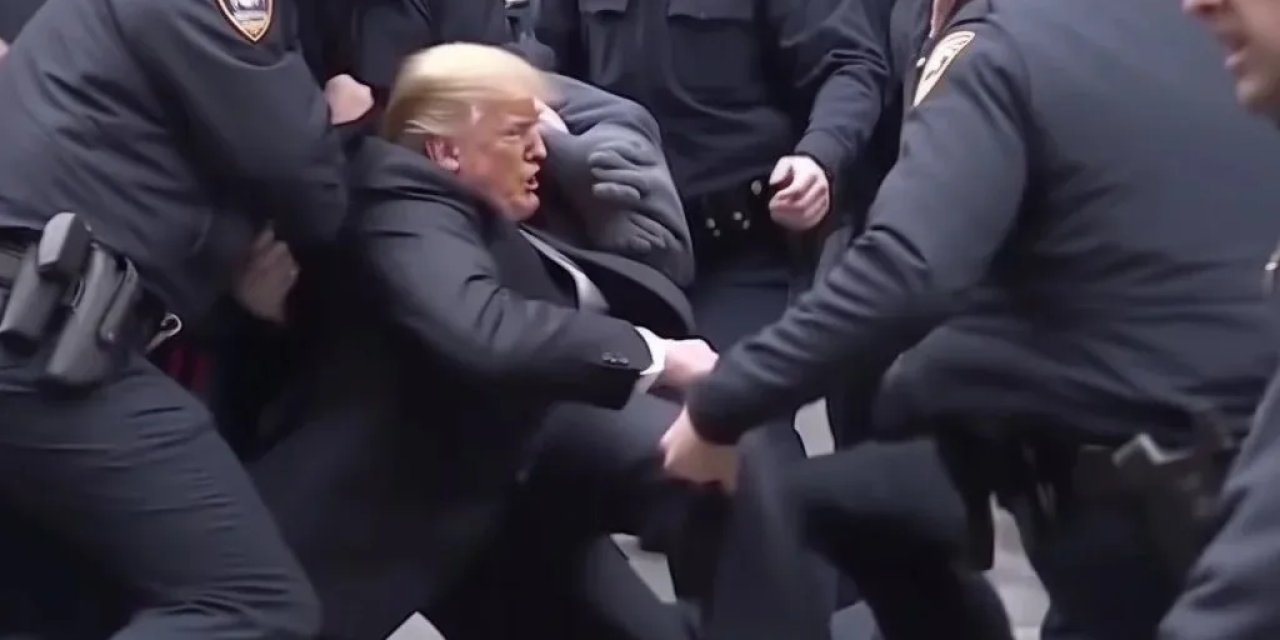 Yapay zeka Trump'ın nasıl tutuklanacağını fotoğraflaştırdı