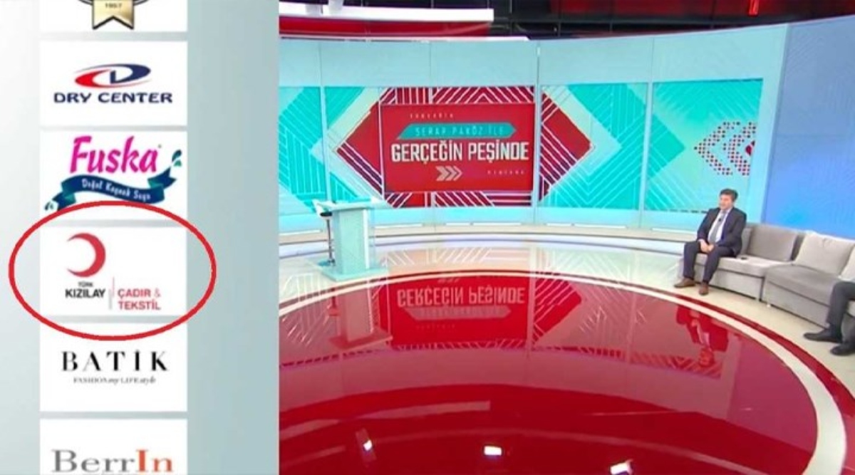 Kızılay, televizyon programına da sponsor olmuş