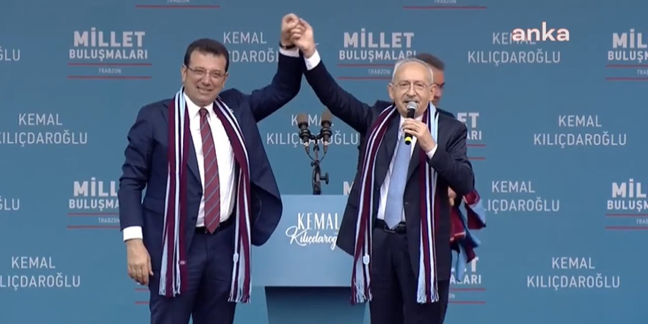 İmamoğlu, CHP lideriyle mitingde: Trabzon'da Kılıçdaroğlu fırtınası var