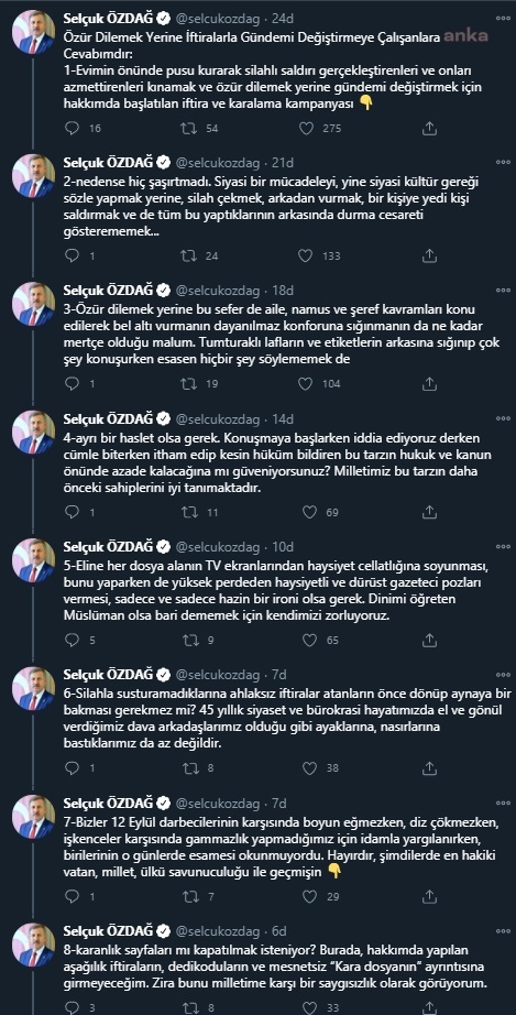Özdağ'dan Metin Özkan'ın iddialarına yanıt: "İftira atanların önce aynaya bakması gerekmez mi?"