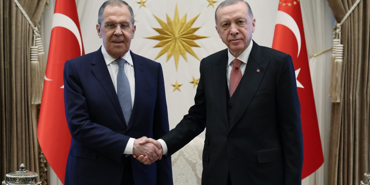 Cumhurbaşkanı Erdoğan, Rusya Dışişleri Bakanı Lavrov ile görüştü