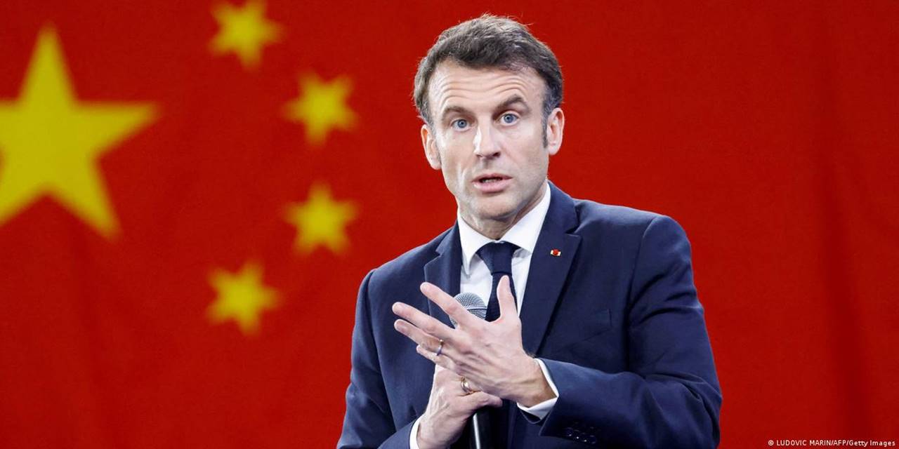 'ABD ile Çin arasında kalmayalım' diyen Macron'a yoğun tepki