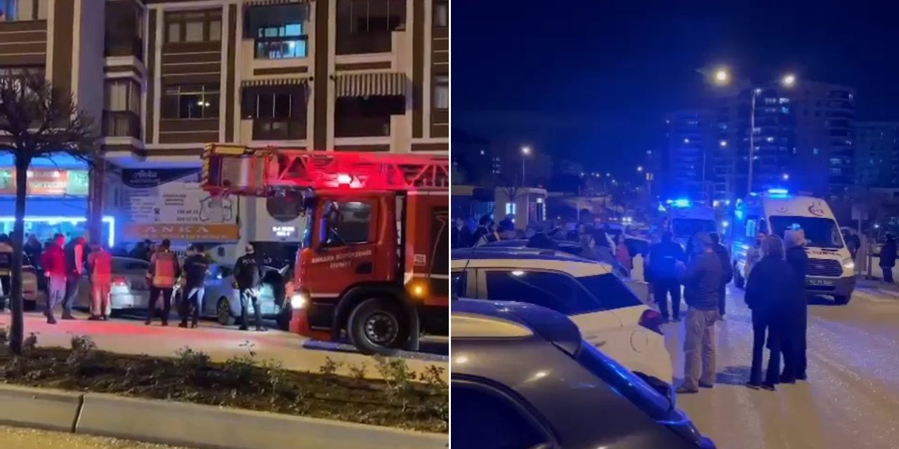Ankara'da 7 katlı apartmanın 3'üncü katında patlama, 1 yaralı