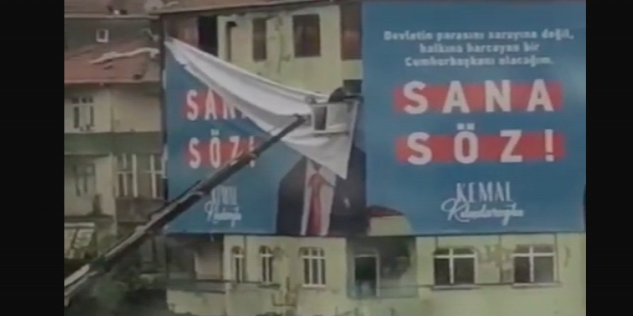 Canan Kaftancıoğlu Kılıçdaroğlu'nun bir binadan afişini sökenlere tepki: Kaçamayacaksınız