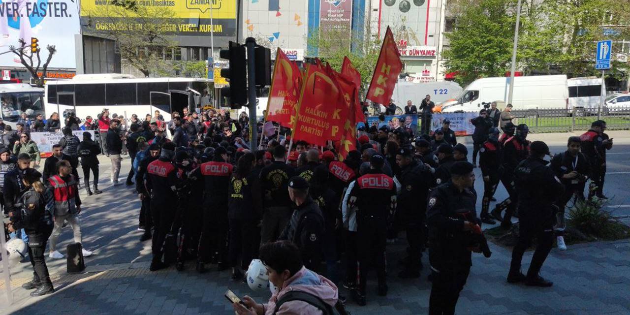Taksim'e gitmek isteyen HKP üyeleri gözaltına alındı
