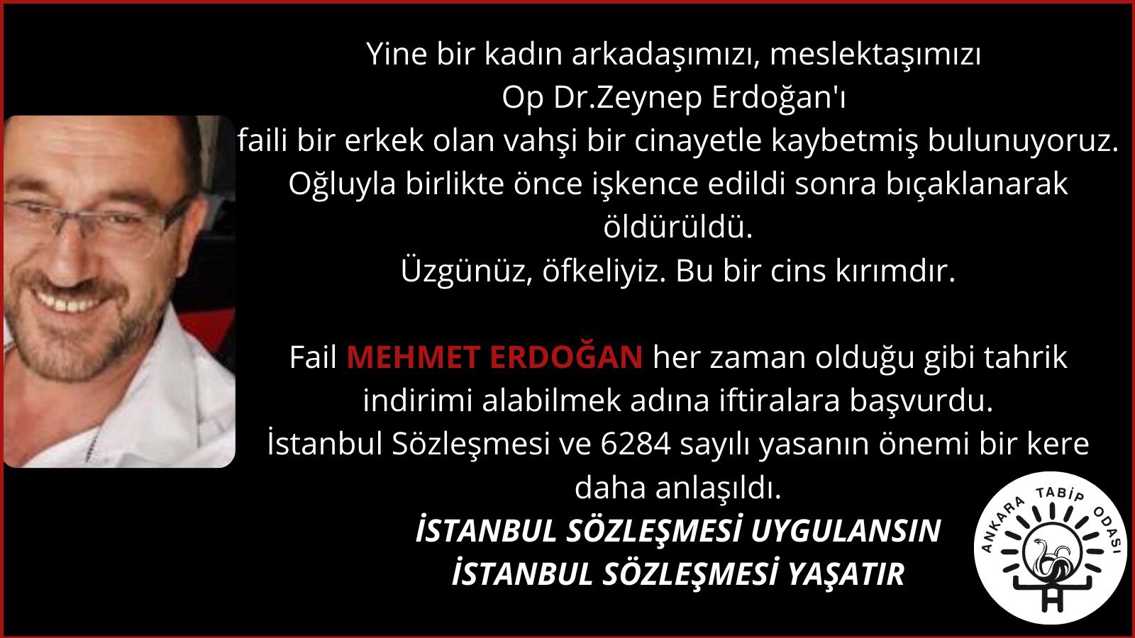 Erkek şiddeti: Mehmet Erdoğan, doktor Zeynep Erdoğan'ı işkence ederek öldürdü
