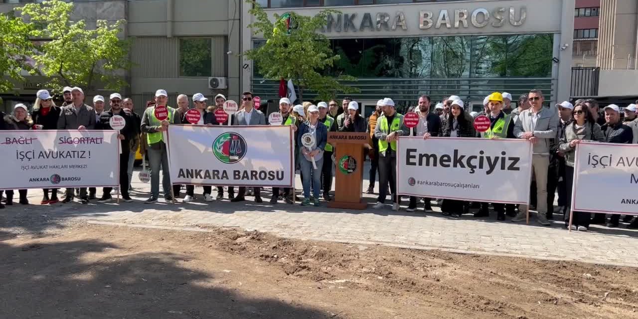 Ankara Barosu'ndan 1 Mayıs eylemi: İşçi avukatlar her zamankinden daha savunmasız