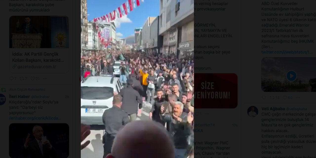 Van'da Kılıçdaroğlu'na yoğun ilgi böyle görüntülendi
